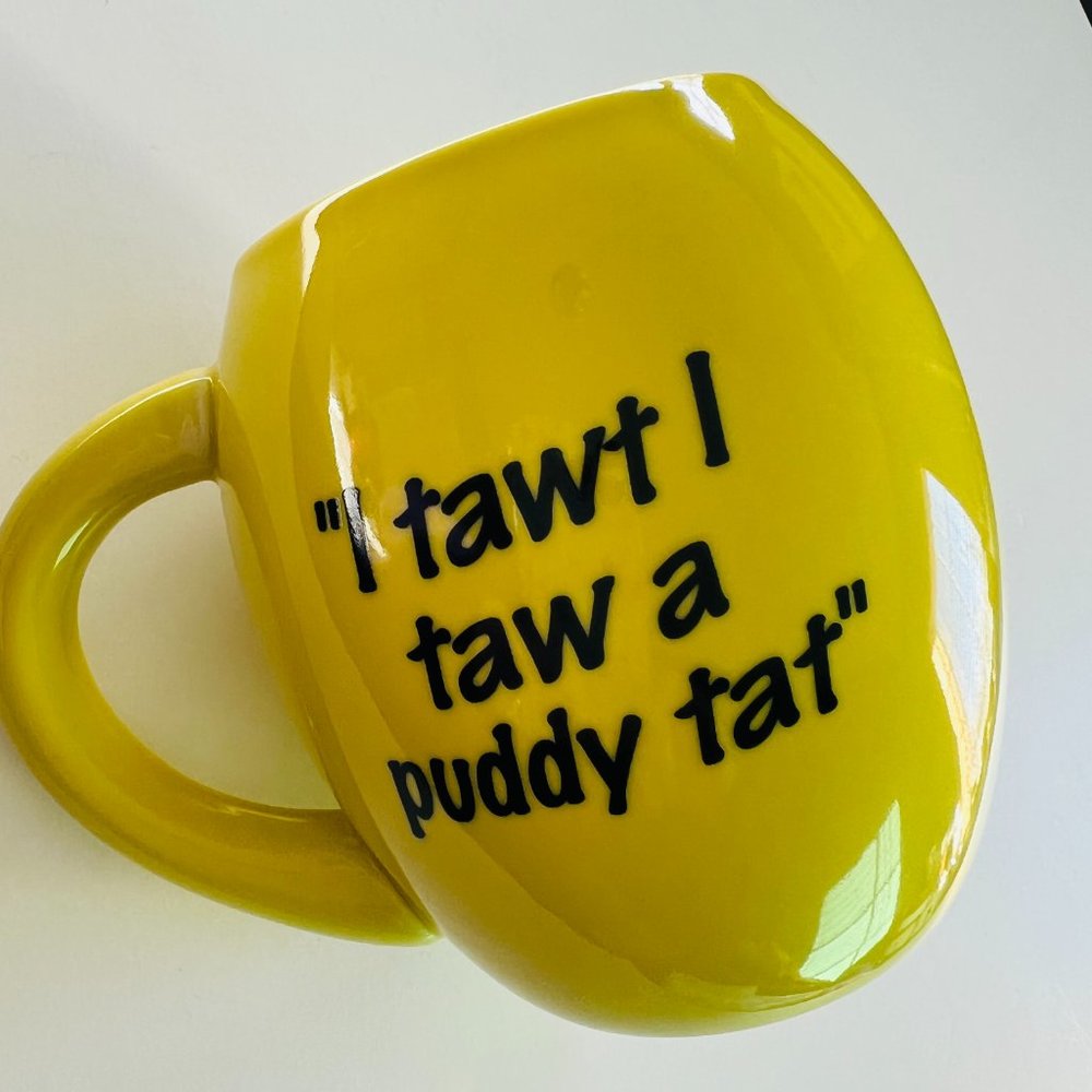TWEETY BIRD Looney Tunes "I Tawt I Taw a Puddy Tat" Mug EUC - Picture 4 of 5